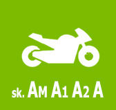Autoškola Praha - sk. AM, A1, A2, A